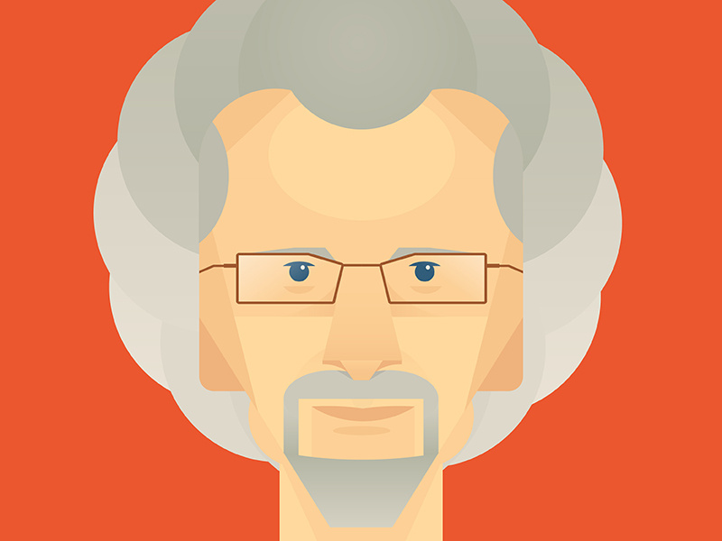 Philip Yancy illustration face hair glasses portrait illustrator goatee human person josh warren