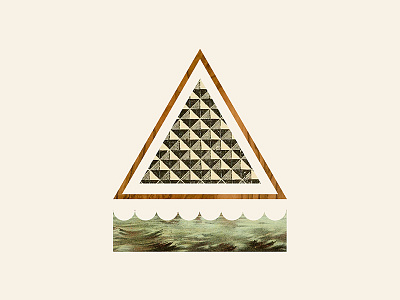 Absract Oceans collage josh warren ocean paint photo poly retro texture triangle vintage water