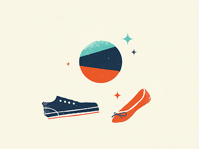 Dance dance dancing disco illustration illustrator shoes stars texture vector