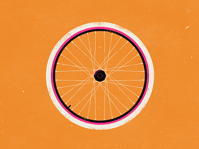 Let's bike bicycle bike circle illustration illustrator print shirt texture tire vector wheel