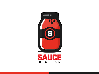 Sauce Digital branding drip illustrator jar logo logo mark logo type pasta sauce simple