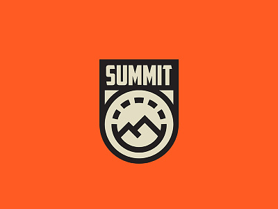 Summit badge climb illustration iocn logo minimal mountain nature outdoors retro summit