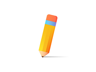 Stubby the pencil art design editorial icon illustration minimal pencil stubby ui website