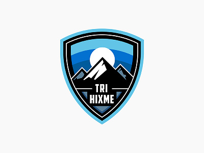 Tri-Hixme athlete badge bike explore hixme mountain nature patch running swim triathlon