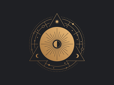 Half Moon apparel astrology icon illustration illustrator logo moon planet shirt sodiac space stars