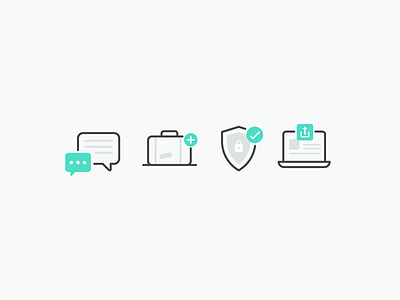 Travel chat design icon illustration illustrator minimal privacy suitcase travel ui upload ux vector