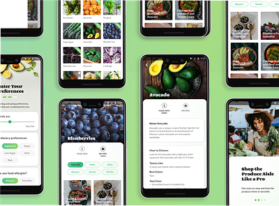 GoodHarvest: Making Seasonal Eating a Snap. android app cooking design flat food healthy personalization recipes ui uidesign ux