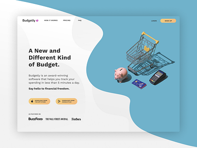 Budgeting App // Landing Page