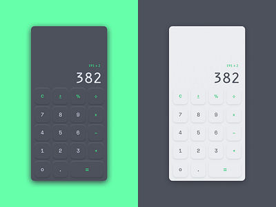 Neumorphic Calculator