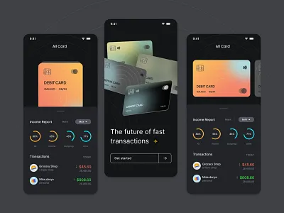 Finance app - Mobile App android app app design bank account bank app banking app card credit card echo finance fintech fintech app ios app design mobile mobile app uidesign ux