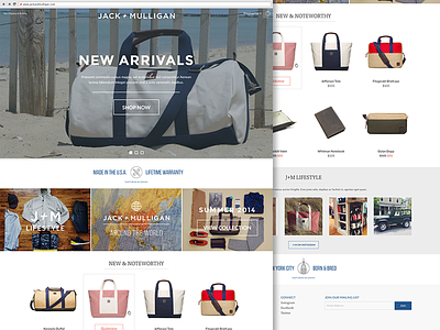 Homepage bag cart ecommerce fashion homepage minimal shopping