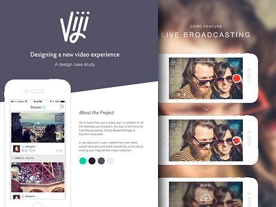 Viji Case Study case study ios mobile ux video wireframe