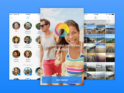 PhotoTime App friends ios onboarding photos