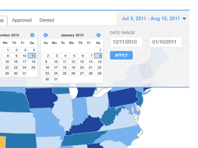 Analytics Date Picker analytics date date picker map minimal picker