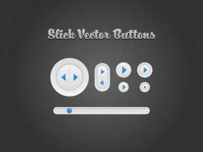Slick Vector Buttons buttons clean gradient ui elements web