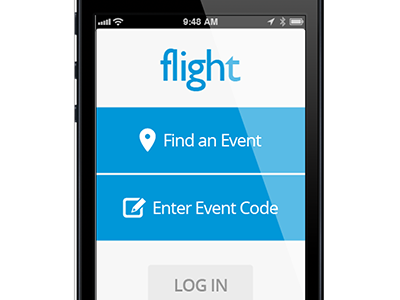 Flight Open Sceen app events ios login