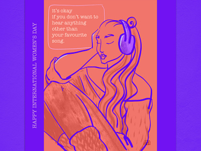 do what feels right for yourself today digital illustration equal rights feminism illustration lgbtqia mental health women women empowerment women in illustration