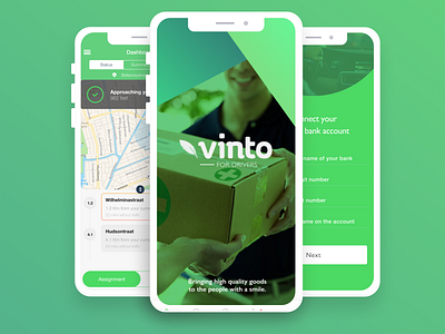 Vinto for Drivers App - Group View ui ui ux