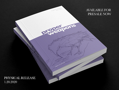 Cover Design | "Proper Weapons" graphic design illustration