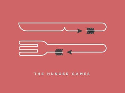 The Hunger Games blue conceptual film form illustration minimal movie movies poster posters records typography