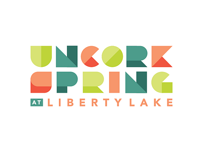 Uncork Spring Festival brand branding design event identity illustration logo type typeface