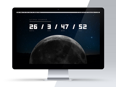 Daily UI 014 - Countdown Timer 014 dailyui digital lunar moon timer ui user interface ux