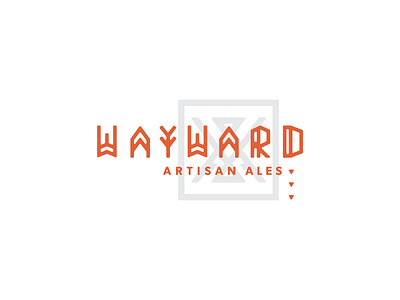 Wayward beer brand illustration logo logotype microbrewery native nomad type wayward