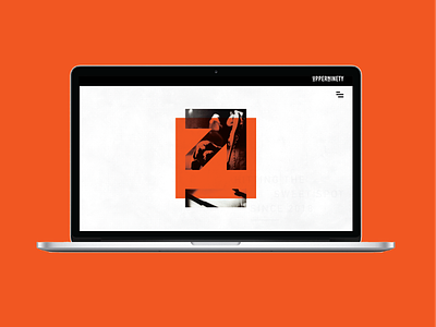 UpperNinety III brand branding digital identity illustration orange site ui web