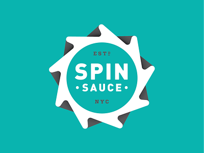 Spin Sauce I black blue brand branding design identity illustration logo package sauce vector