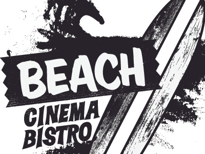 Beach Cinema Bistro branding chad dewilde logo the beautiful design