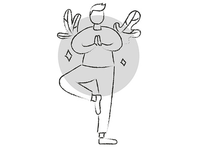 Yoga Illustration Sketch