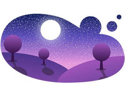 Night Trees illustration