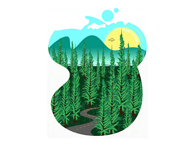 Forest Road illustration