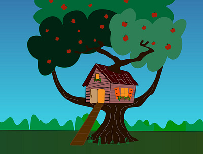 Treehouse illustration treehouse