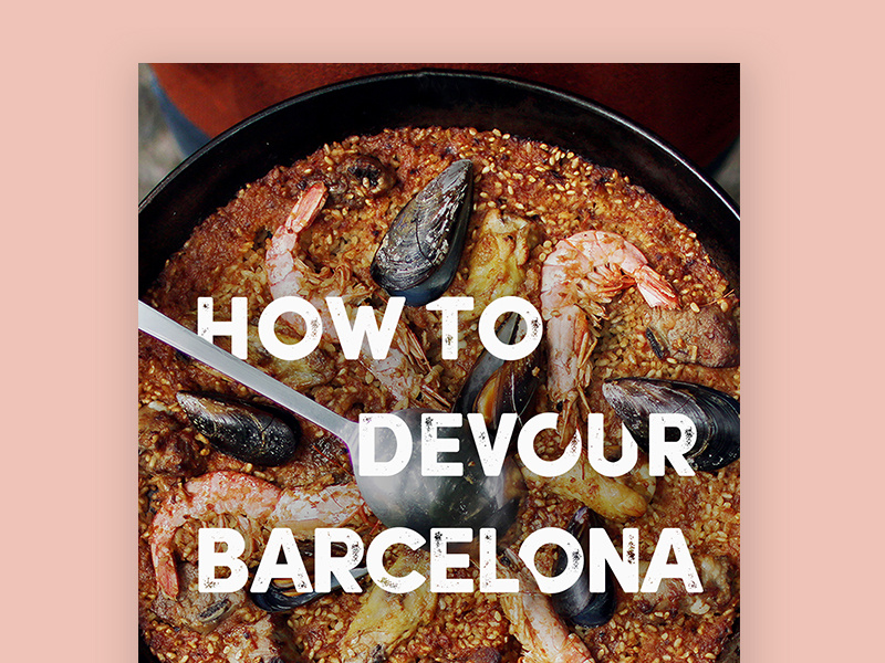 Devouring Barcelona typography type design
