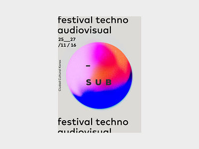 SUB - Electronic Music Festival design festival music art poster poster art