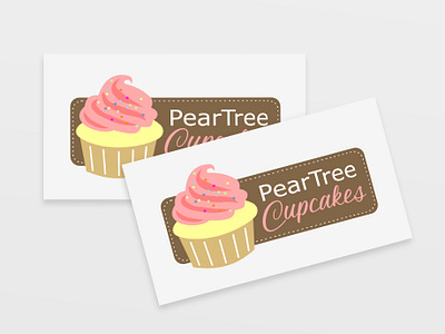 PearTree Cupcakes Logo branding logo design logo design concept vector artwork