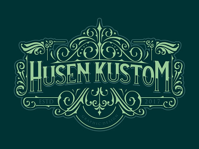 Husen kustom custom lettering