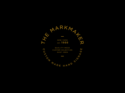 Markmaker badge brand clean identity logo mark minimal typography