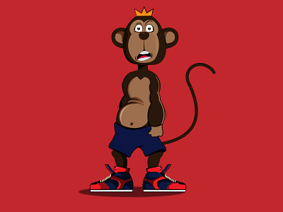 Hip Monkey King Artwork 2021 adobe adobeillustrator adobephotoshop behance characterdesign dribbble graphic design graphic designer illustration instagram monkey redbubble redbubblestore trendy tshirt tshirtdesign tshirtdesigns vector vector art