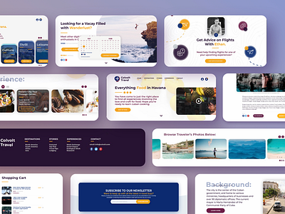 Colvolt Travel Modular UI Elements cards concept creative design exploring fun mock mockup modular play practice process travel ui ux web website