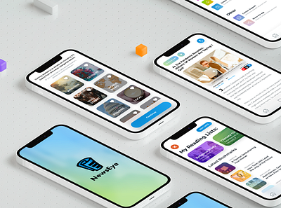 News Aggregator Mobile Concept app concept creative debut design fun ios minimal mobile mockup ui ux web