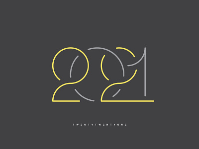 2021 2021 new year typography