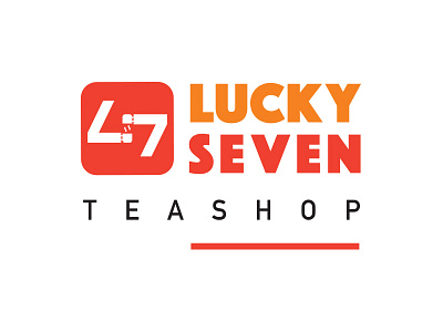 Lucky Seven - Tea Shop Rebrand beverage branding coporate identity fb food graphic design logo rebrand teashop