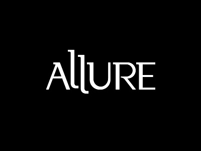 Allure branding cosmetics logo logotype typography wordmark