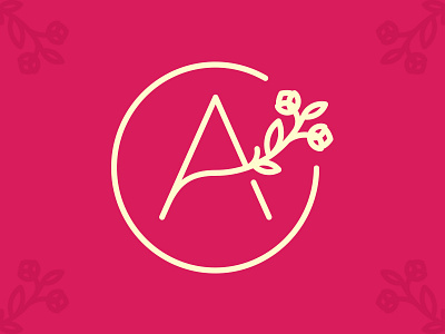 Aurica brand identity branding flower logo