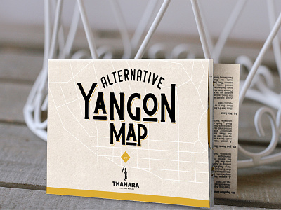Alternative Yangon Map illustrated map illustration myanmar yangon