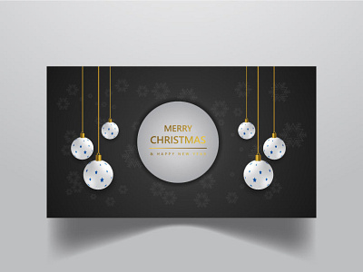 Happy New Year Christmas Modern and Festival background design