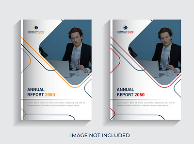 Company Profile, Book Cover, or Annual Report brochure cover logo