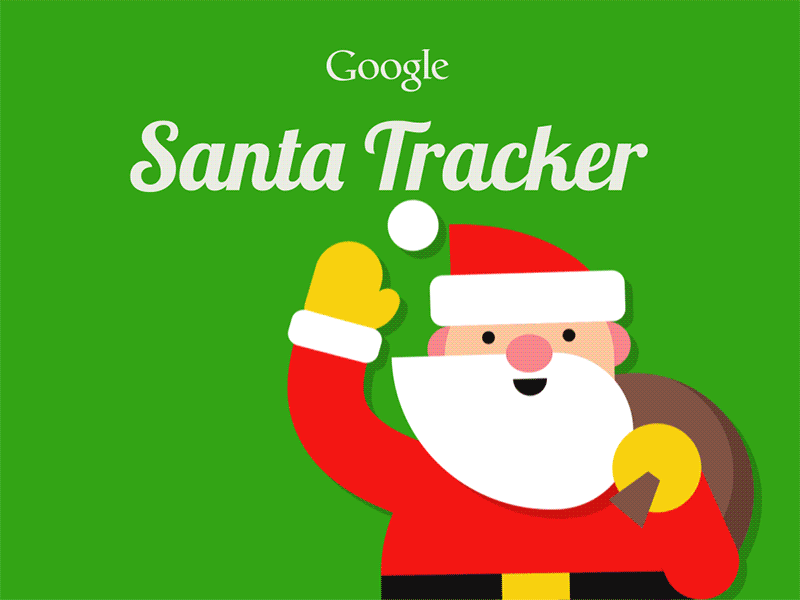 Santa Loop google holidays santa santa tracker st. nick waving